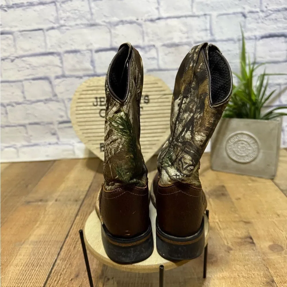 Old West Children's Broad Square Toe Boots 11